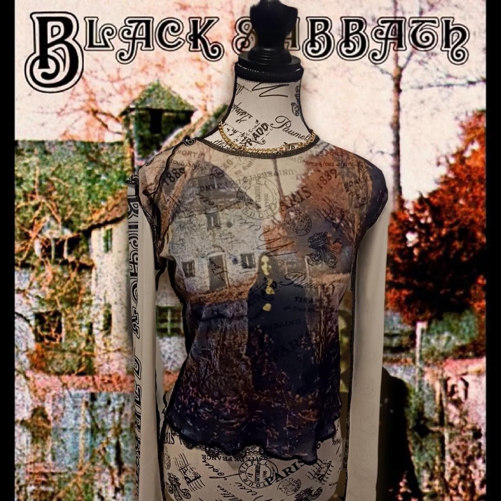 BLACK SABBATH MESH TOP